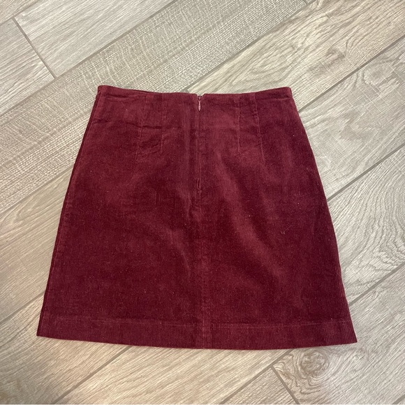 Altar’d State Corduroy Cute As A Button Mini Skirt - Picture 3 of 5